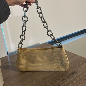 Yellow Snakeskin purse